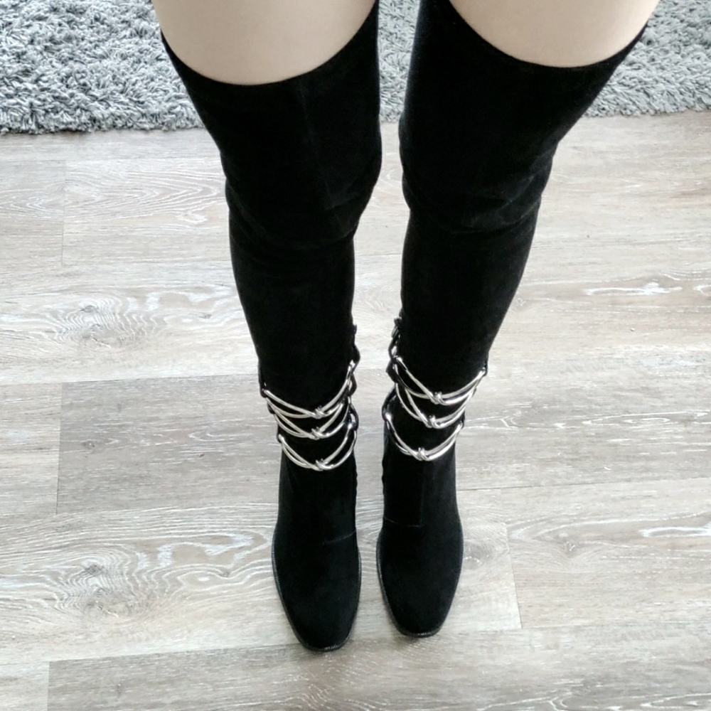 Balenciaga Limited Genuine Suede Runway Boots | Thigh High | Super Light Comfy